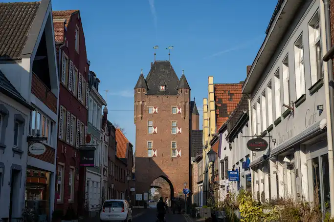 Das Foto zeigt die Innenstadt Xanten.