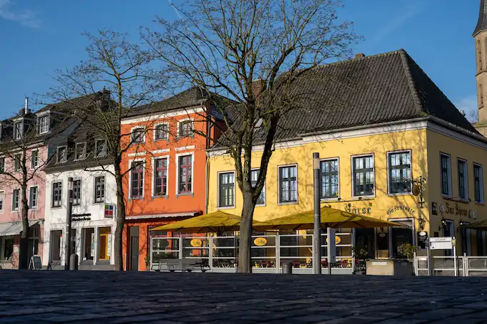Das Foto zeigt ein Foto vom Marktplatz der Stadt Xanten