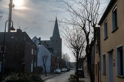 Blick auf die Kirche von Sonsbeck