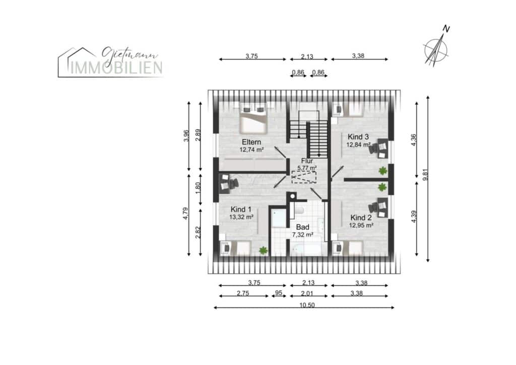 Grundriss Obergeschoss